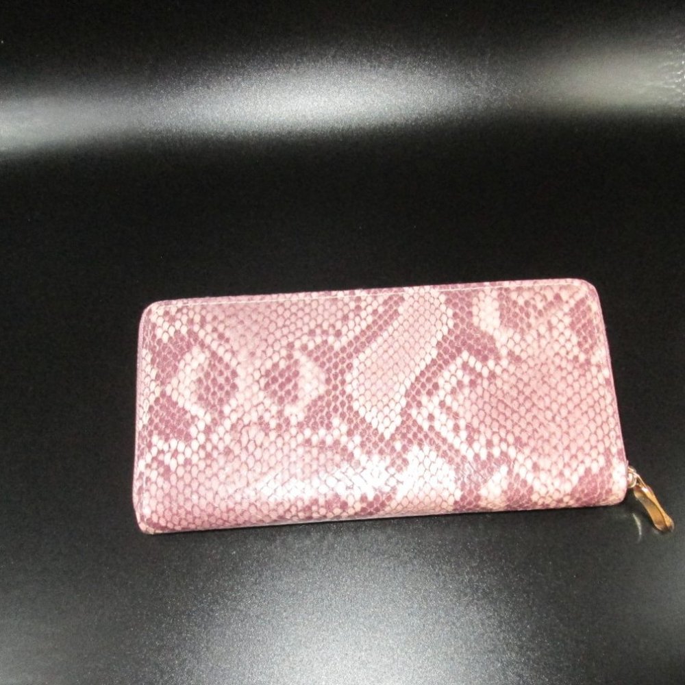Wallet Python Print Blush - Picture 6 of 7
